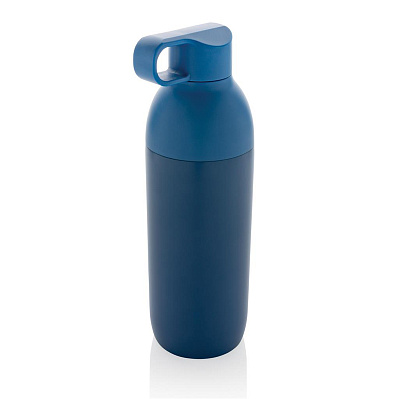 Вакуумная бутылка Flow из переработанной нержавеющей стали RCS, 540 мл (Синий;)