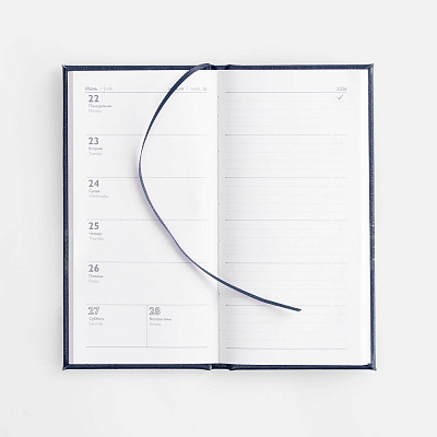 Еженедельник Baza, датированный, синий