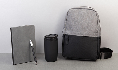 Рюкзак "Single" на одно плечо, серый