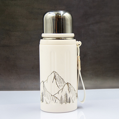 Термос Groove (слоновая кость)