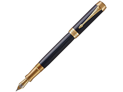 Ручка перьевая Duofold Prestige Centennial, F (Синий, золотистый)