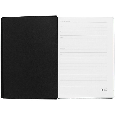 Ежедневник Mobile на заказ, недатированный, черно-зеленый