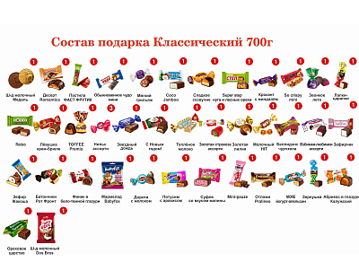 №3 КЕЙС НГ 700 грамм новогодний подарок классический