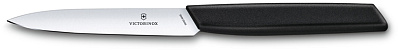 Нож для овощей VICTORINOX Swiss Modern, 10 см, нержавеющая сталь / синтетический материал, чёрный (Черный)