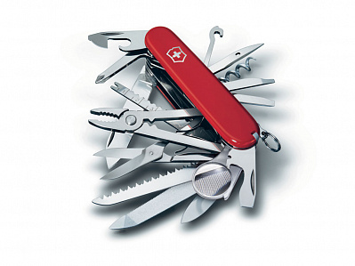 Нож перочинный Swiss Champ, 91 мм, 33 функции (Красный)