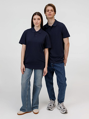 Рубашка поло унисекс Pulse, кобальт (темно-синяя)