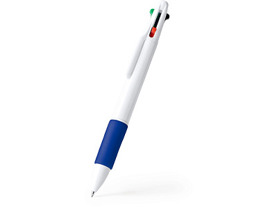 Ручка пластиковая шариковая KUNOY с чернилами 4-х цветов (Королевский синий)