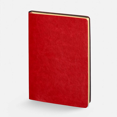 Ежедневник Nebraska Flex, недатированный, красный с золотистым (Золотистый)