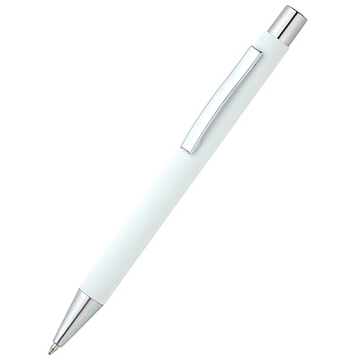 Ручка металлическая Rebecca софт-тач, белая (Белый)
