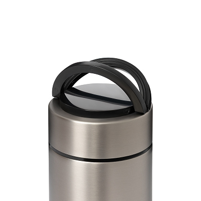 Термос для еды Bento, серебряный