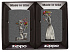 Набор ZIPPO Влюбленные зомби из двух зажигалок с покрытием Iron Stone™, серые, матовые - Фото 1