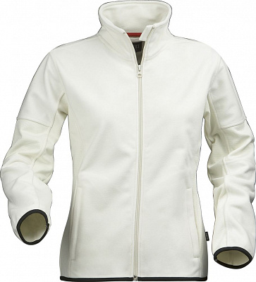 Куртка флисовая женская Sarasota, белая с оттенком слоновой кости (Белый)