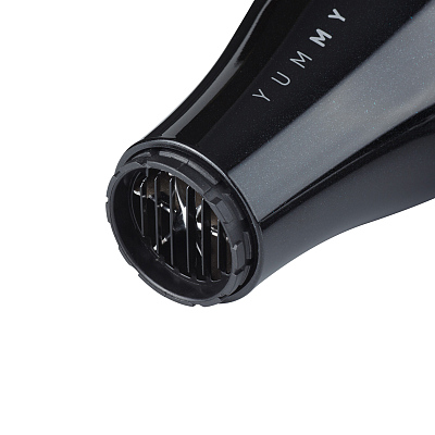 Фен DEWAL BEAUTY YumMy Black, чёрный, 2000 Вт, ионизация, 1 насадка