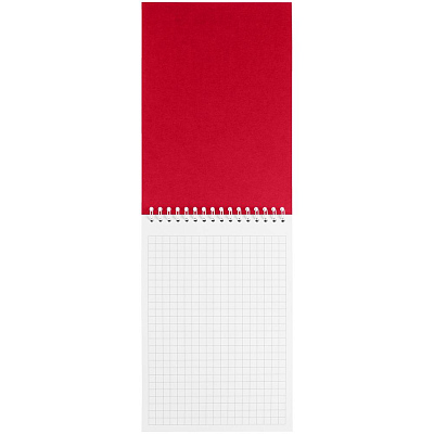 Блокнот Dali в клетку, красный