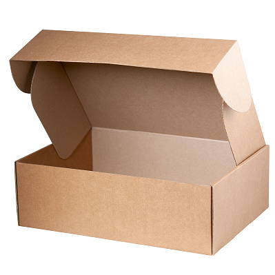 Подарочная коробка универсальная средняя, крафт, 345 х 255 х 110мм (Коричневый)