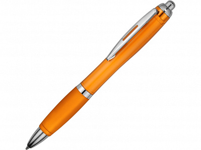 Ручка пластиковая шариковая Nash (Оранжевый/серебристый)