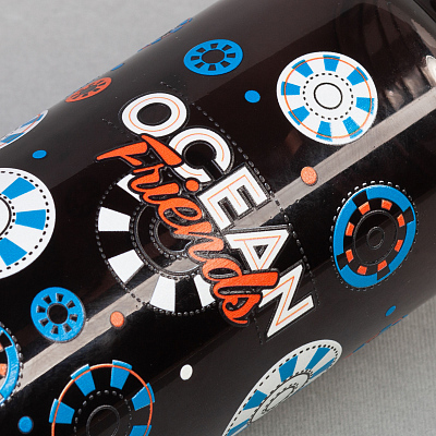 Бутылка для воды "Ариэль" 600 мл, черный