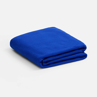 Флисовый плед Warm&Peace, ярко-синий (Синий)