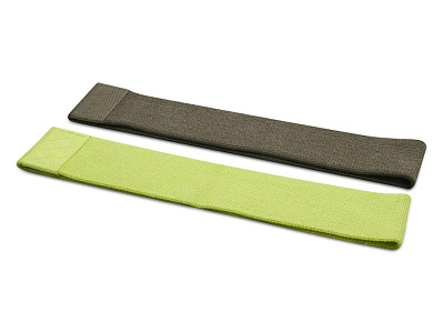 Набор тканевых фитнес-резинок Grip (Зеленый)