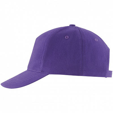Бейсболка Long Beach, темно-фиолетовая (Фиолетовый)