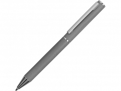 Ручка металлическая шариковая Stone soft-touch  (Серый/серебристый)