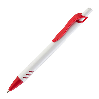 Ручка шариковая "Boston"  (Белый с красным)