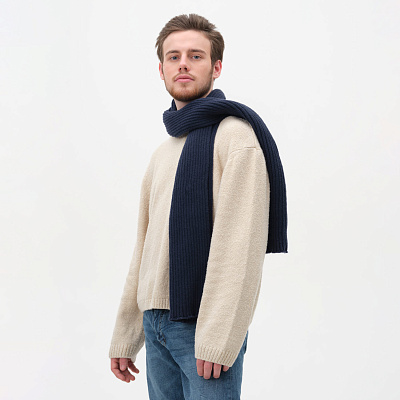 Шарф Форгес (Forges) вязаный  (Синий)