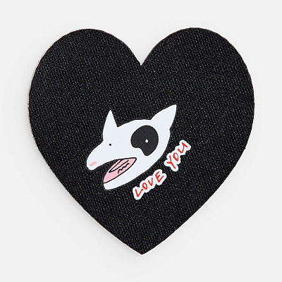 Наклейка тканевая Lunga Cor, M, черная