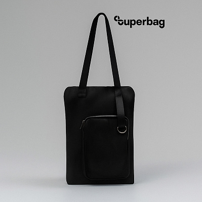 Шоппер Superbag Pocket (черный) (Черный)