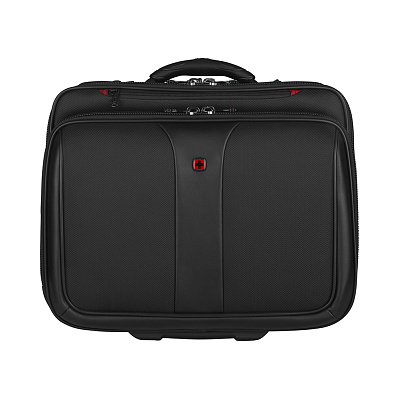 Мобильный офис WENGER Patriot с чехлом для ноутбука 15,6'' , 100% полиэстер 43х41х31 см, 25 л (Черный)