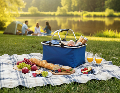 Корзина для пикника "Picnic" , синий