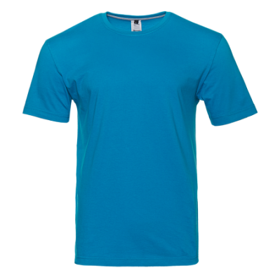 Футболка унисекс без бокового шва STAN хлопок 160, 02 (Лазурный)