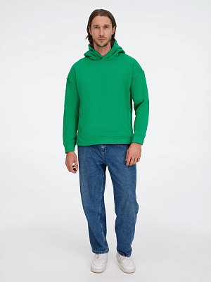 Худи оверсайз унисекс Tolla, зеленое