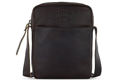 Сумка через плечо KLONDIKE RUSH «Faye», натуральная кожа в коньячном цвете, 18 х 21 х 4,5 см (Коричневый)