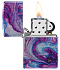 Зажигалка ZIPPO Universe Astro с покрытием 540 Tumbled Chrome, латунь/сталь, сиреневая, 38x13x57 мм - Фото 3
