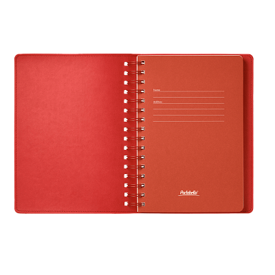 Ежедневник Vista недатированный, черный/красный