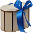 Коробка Drummer, овальная, с синей лентой - Фото 1