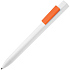 Ручка шариковая Swiper SQ, белая с оранжевым - Фото 1