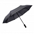 Зонт PRESTON складной с ручкой-фонариком, полуавтомат; темно-серый; D=100 см; нейлон - Фото 1