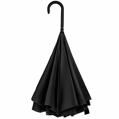 Зонт наоборот Style, трость  (Черный)