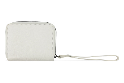 Кошелёк женский BUGATTI Elsa, с защитой данных RFID, белый, воловья кожа/полиэстер, 11х2,5х9 см