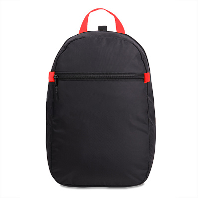 Рюкзак INTRO с ярким подкладом (Красный, черный)