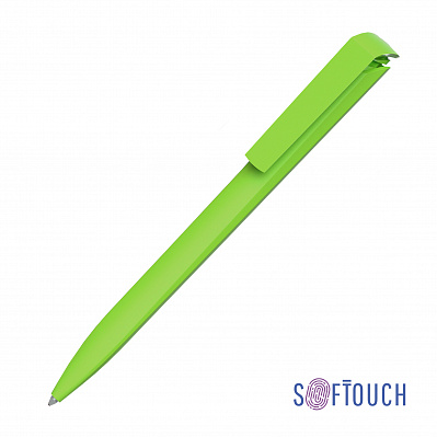 Ручка шариковая TRIAS SOFTTOUCH  (Зеленое яблоко)