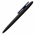 Ручка шариковая Prodir DS5 TRR-P Soft Touch, черная с синим - Фото 2