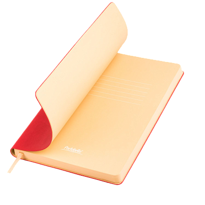 Ежедневник Латте (Latte NEW) недатированный, красный/бежевый (Красный, бежевый)