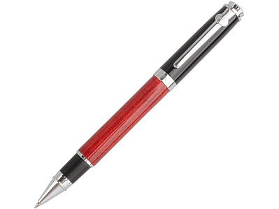 Ручка-роллер Leonardo da Vinci (Черный/красный/серебристый)