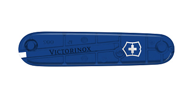 Передняя накладка для ножей VICTORINOX 91 мм пластиковая полупрозрачная синяя