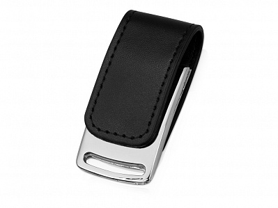 USB-флешка на 16 Гб Vigo с магнитным замком (Черный/серебристый)