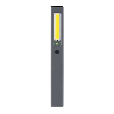Карманный фонарик Gear X из переработанного пластика RCS, COB и LED (Серый;)