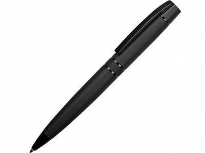 Ручка металлическая шариковая Vip Gum soft-touch с зеркальной гравировкой (Черный)